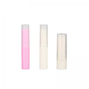 China Slim Lip Balm Tubes Plastic Solid Color Lipstick Tube Simplicity Versatility on sale