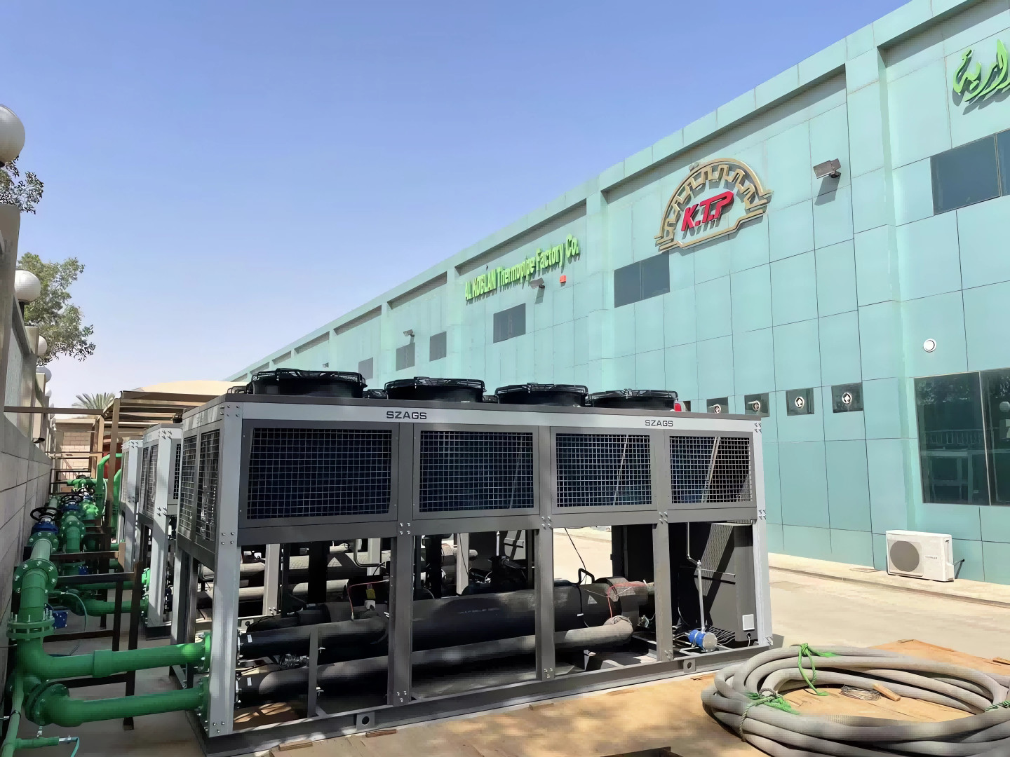 WEINTEK Touch Screen ANGES 80hp Air Cooled Screw Chiller With Temperature Controller and Advanced Evaporator