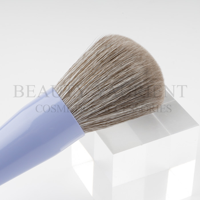 Sprayed Lavender Ferrule Powder Makeup Brush 15g Customized Logo
