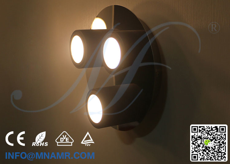 3 Heads 15W Round Ceiling Lights LED Ceiling Lamps 110Volt 120Volt 130Volt 220Volt 230Volt 240Volt
