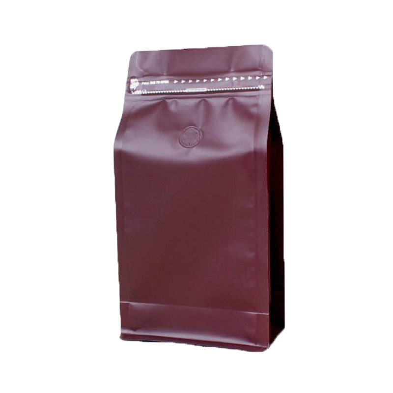 YC Flat Bottom Side Gusset 100g 12 Oz Coffee Bags With Valve