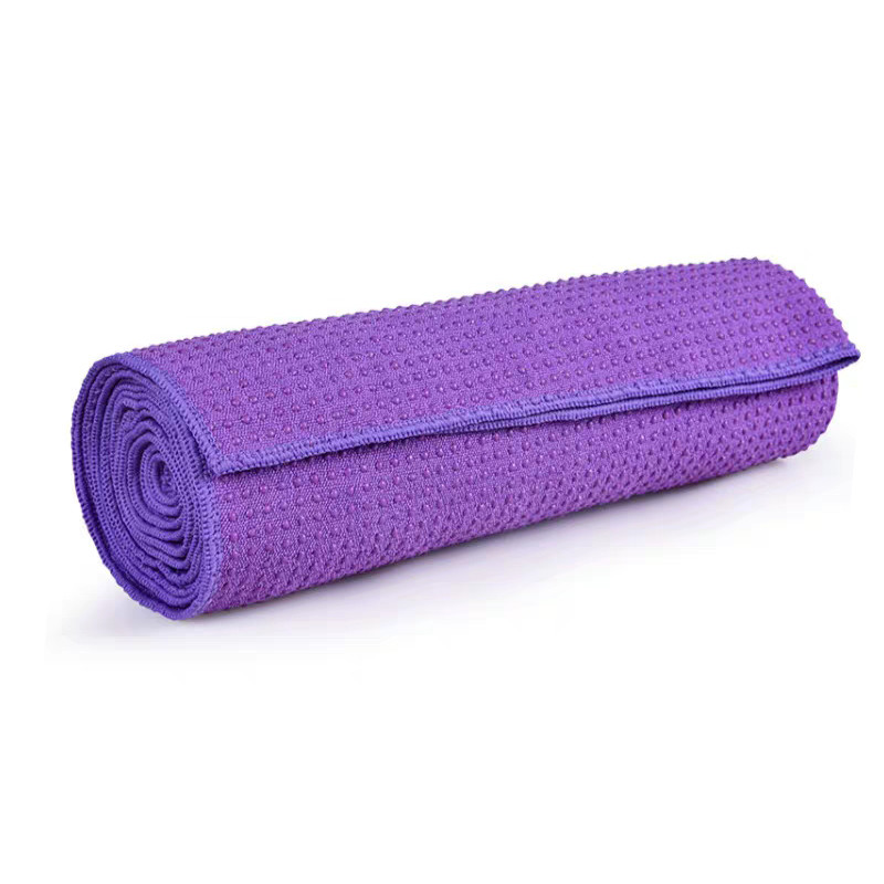 Eco Friendly Silicone Anti Slip Yoga Towel Hot Yoga Towel With Grips Dots