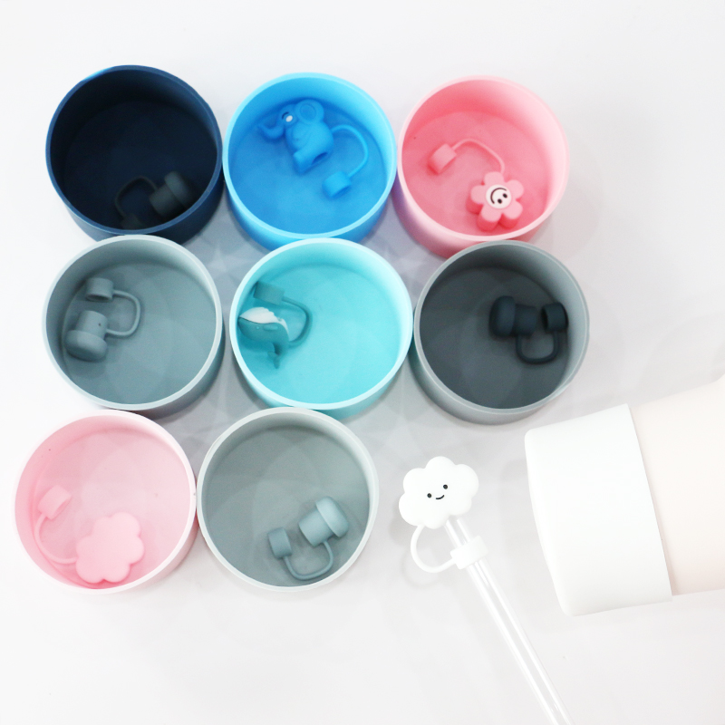 Silicone Bumper Bottle Sleeve for Quencher 40 oz 7.5cm Tumbler Boot Stanley Cup silicone bottom cover bottles