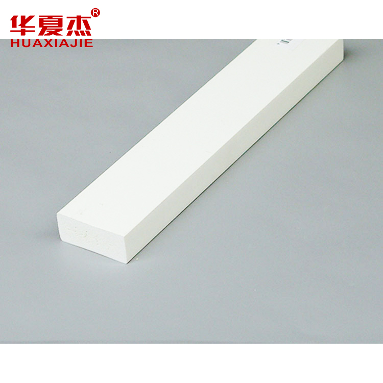 Plain white sound absorption heat resistant interior decoration home  plastic pvc window ceiling exterior moulding