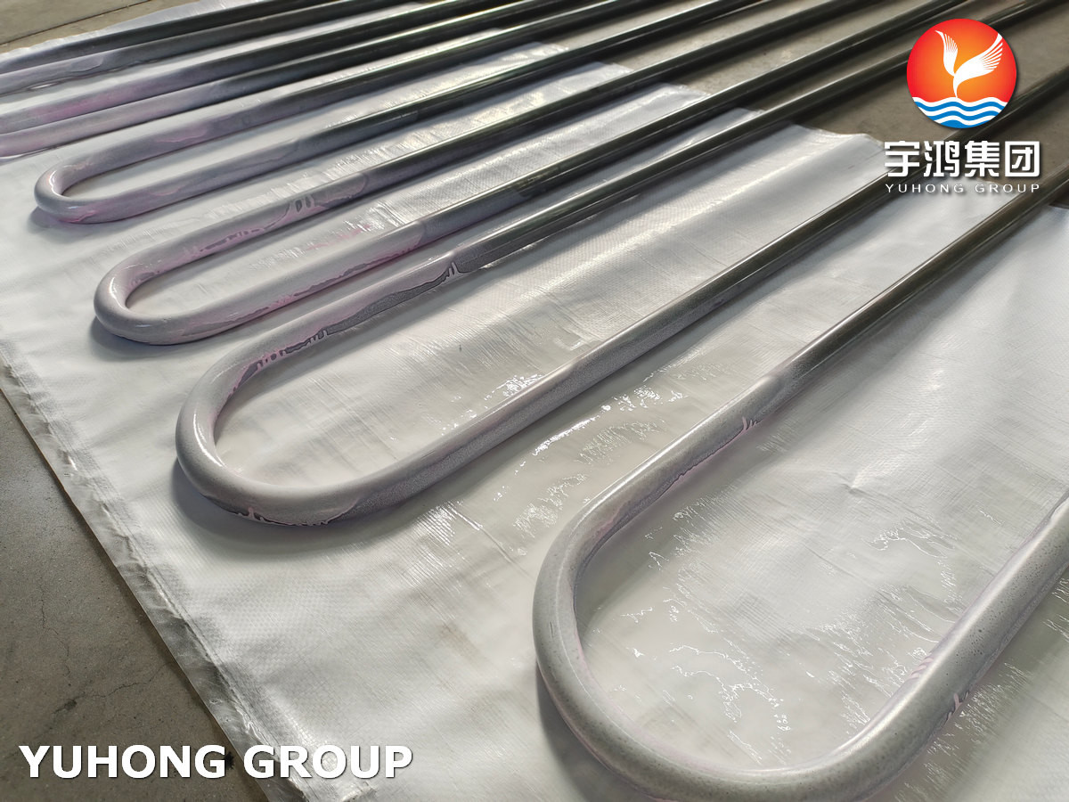 EN10216-2 P265GH 1.0425 SEAMLESS U BEND TUBE FOR HEAT EXCHANGER PT TEST