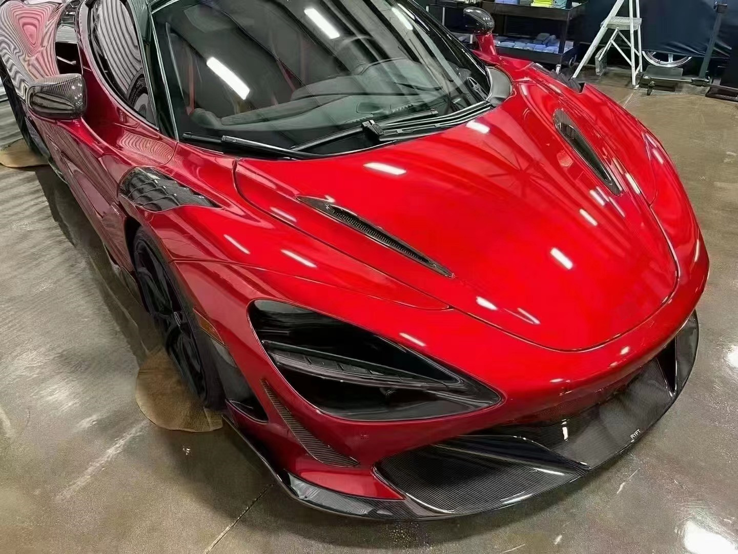 Carbon Fiber Mclaren Wide Body RYFT Style Lip Diffuser Spoiler Body Kit