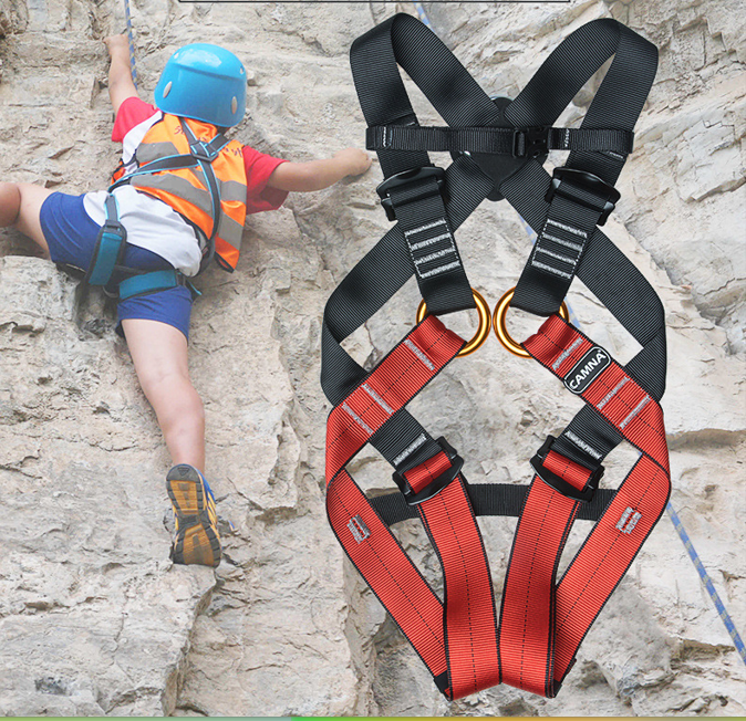 General Fall Arrest Function Full-Body Safety Belt for Kids Climbing Harness Made