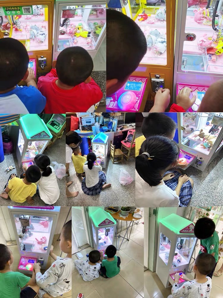 Small Claw Crane Machine Coin Operated Games Mini Plush Toy Vending Machine With Bill Acceptor