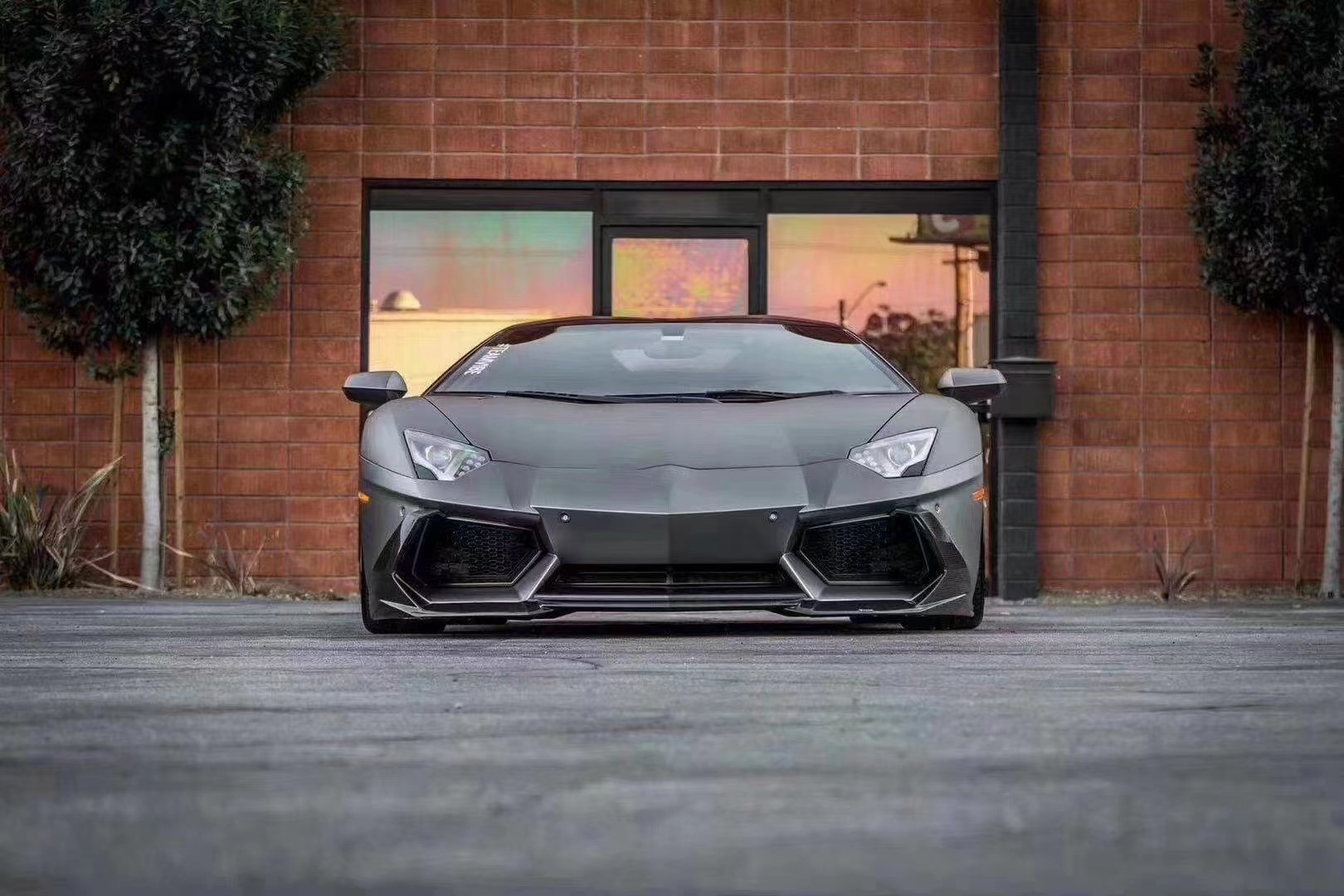 For Lamborghini LP700 Carbon Fiber Body Kit LP700 Upgrade VORs Style Carbon Fiber Front Lip Diffuser Spoiler