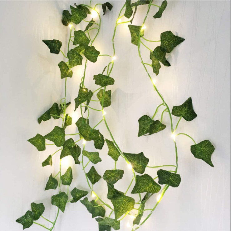 Wedding Party 20LEDs Leaf Garland Light Outdoor Waterproof Fairy String Lights