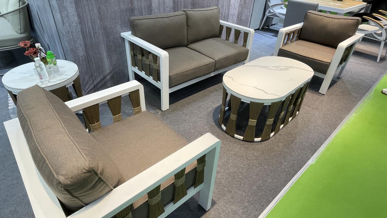 Set of Modern Design Style L Shape Couch for Patio Garden Outdoor Furniture