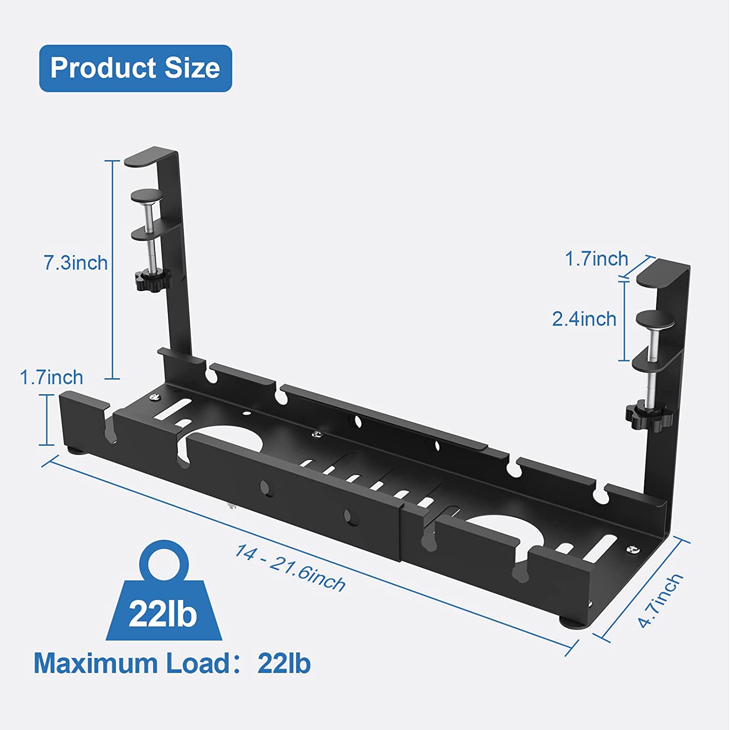 Under Desk Cable Management Retractable Cord Organizer In Offices Kitchens