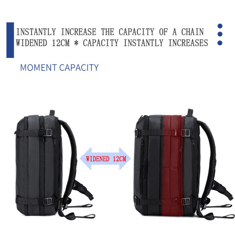 180 Degree Full Open Multi Function Men Business Backpack 35L