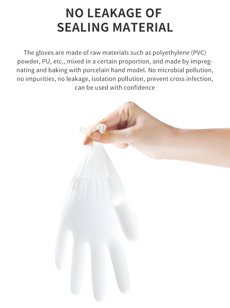 Multifunctional Powder Free Vinyl Disposable Plastic Gloves