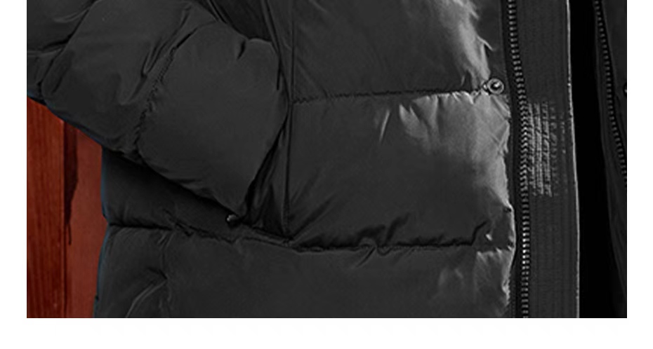men' coat, Mid-Short Length Hooded Men's Jacket for Autumn & Winter – Classic Double Pockets, Color-Clash Style