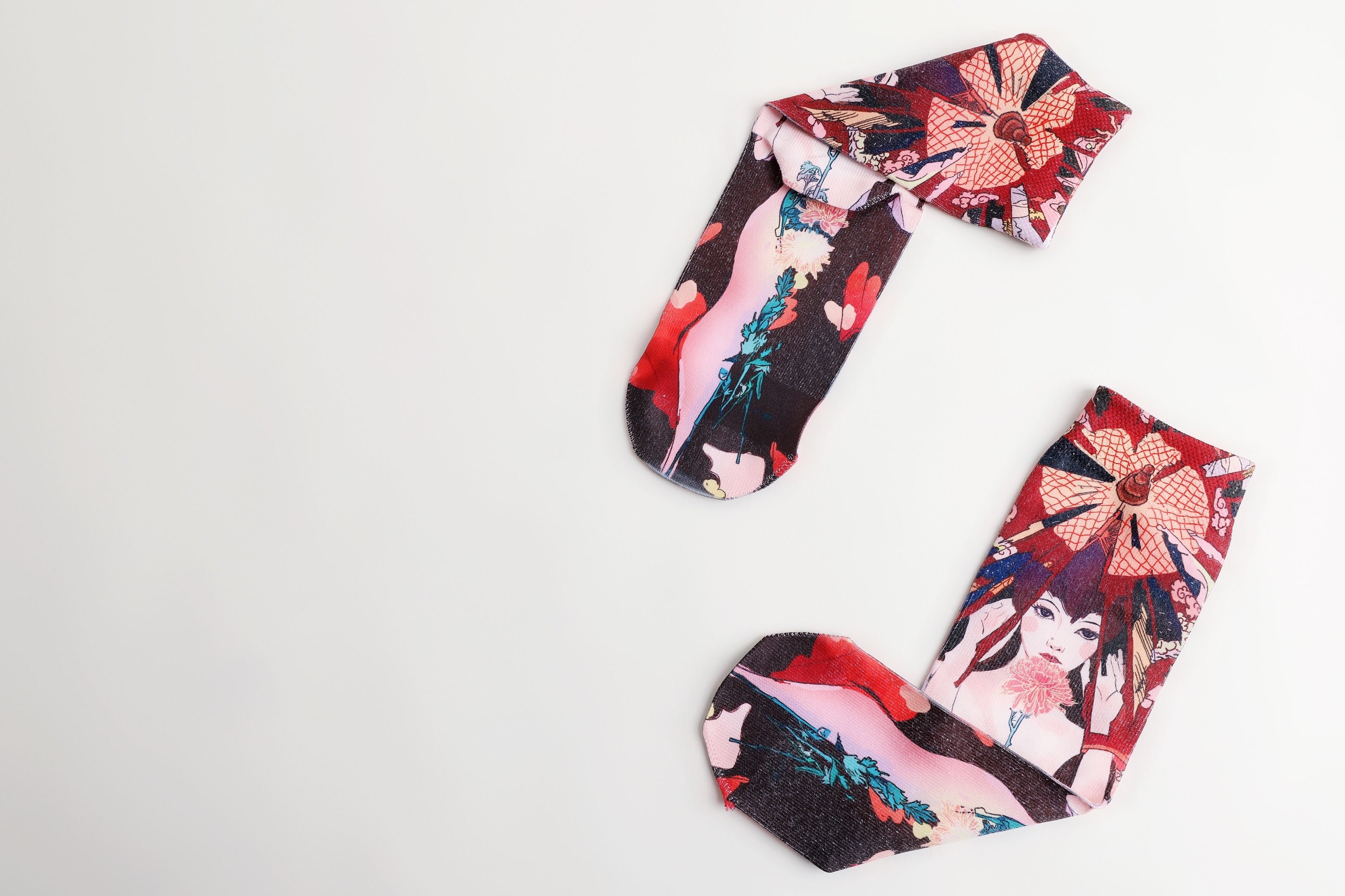 Breathable Sporty 3D Printing Socks Anti Bacterial