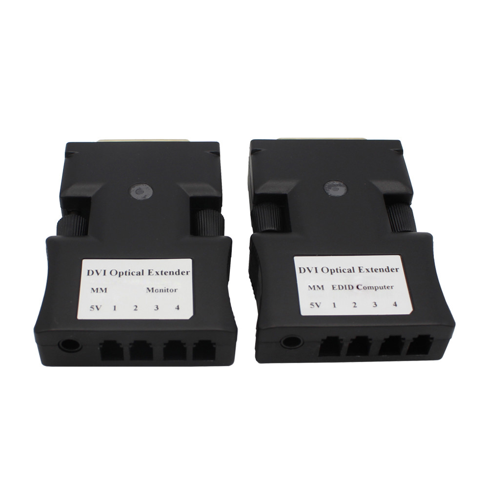 DVI optical Extender with 4xLC 2KM 1080P/60Hz for video conference LED Display