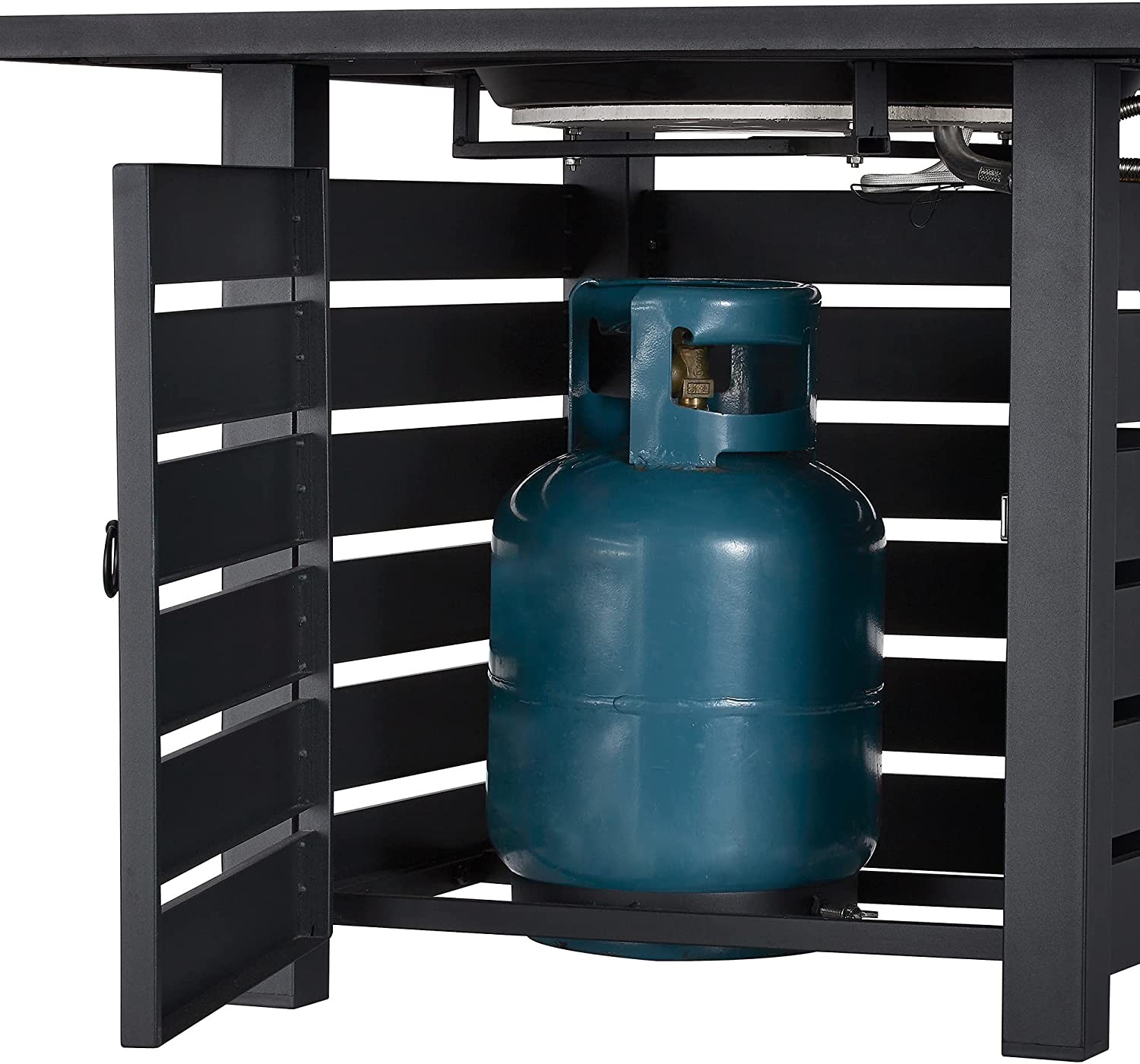 32 Inch Square 40000 Btu Propane Gas Fire Pit Self Ignition For Patio Balcony