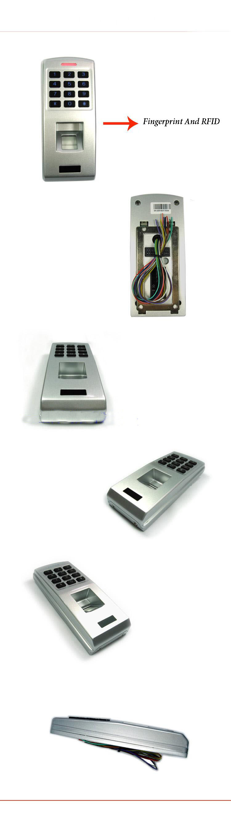 Face Standalone Biometric Fingerprint Access Control System Door Access Control Reader