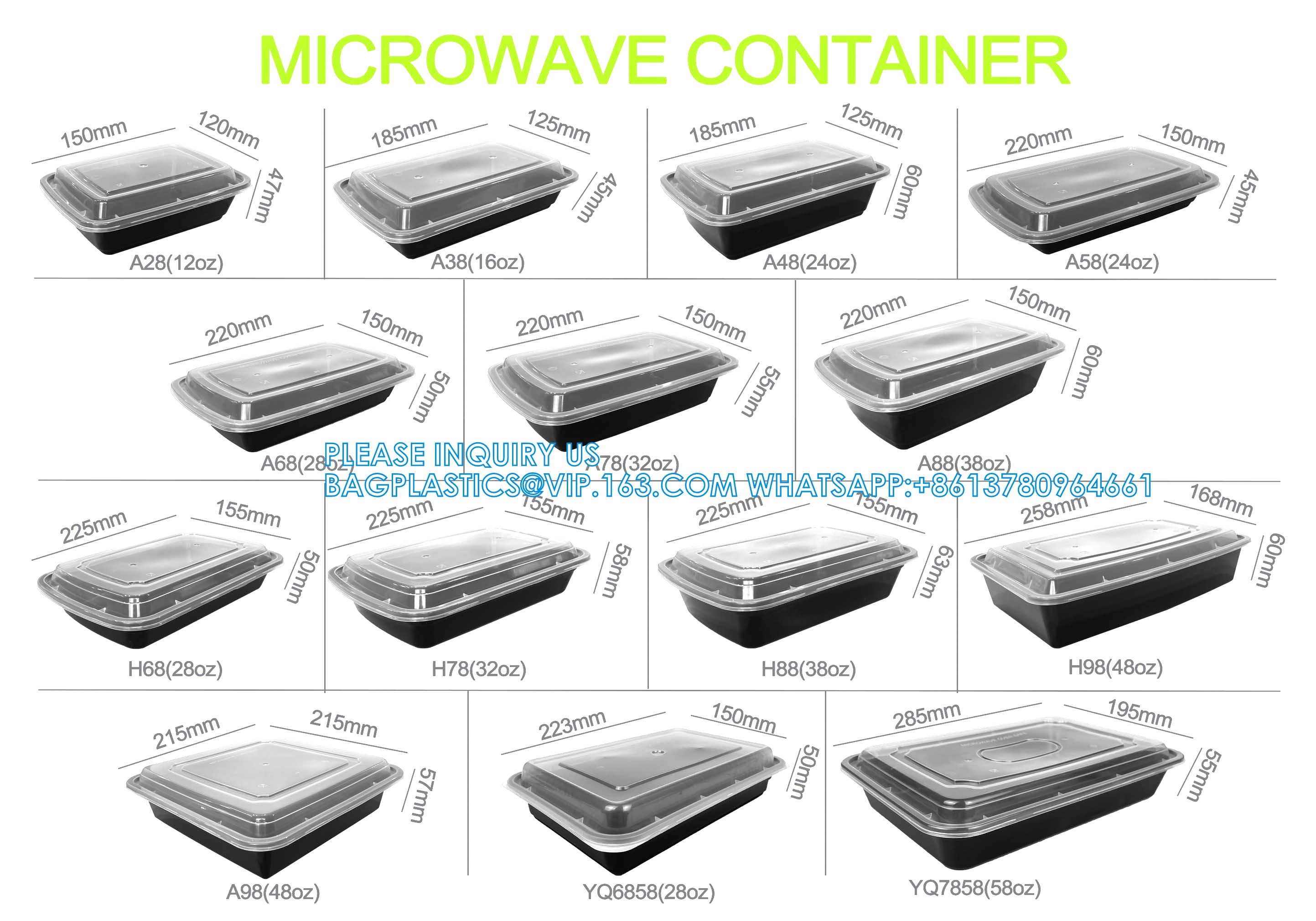 Meal Prep Container, 30oz Reusable To Go Containers With Lids Shrink Wrap Microwave Dishwasher Freezer
