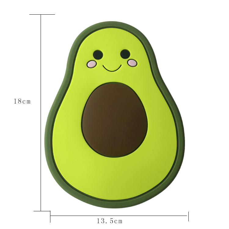 Avocado Shape Baby Training Feeding Silicone Plate Customized Bpa Free