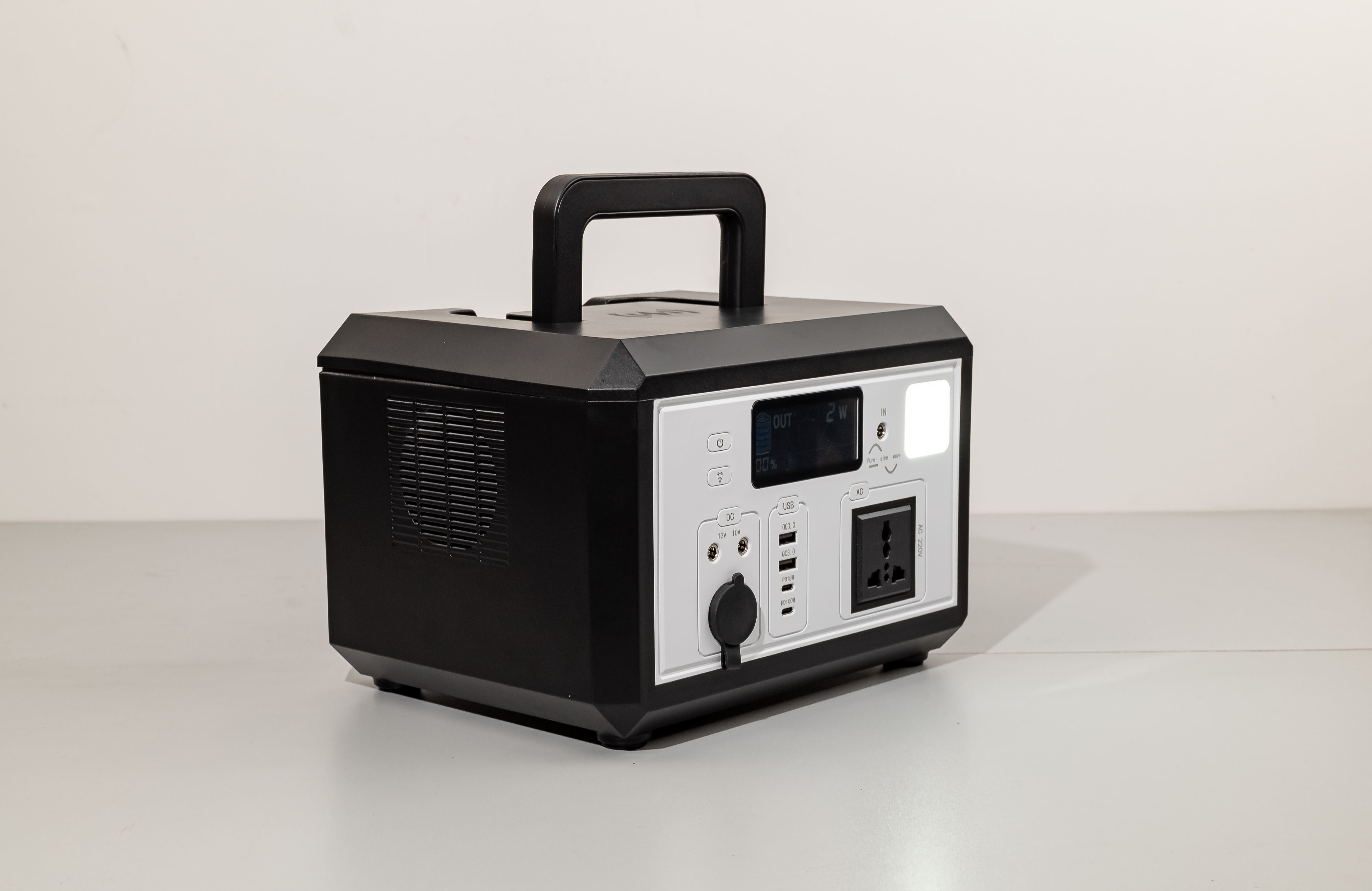Free Transfer Switch AC Outlets 600W PV Charging Best Power Station With SOS Light For Emergency Power Supply