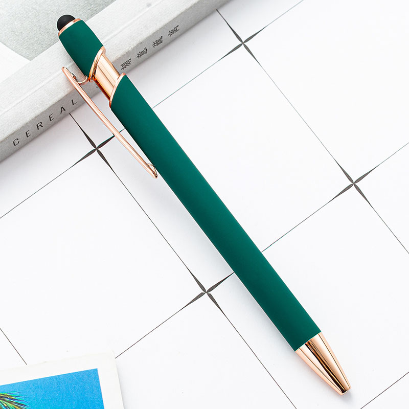 Gel-Ink Ball Pen With Rose Gold Rose Pink Advertising Ballpoint Pen Personalized Gift