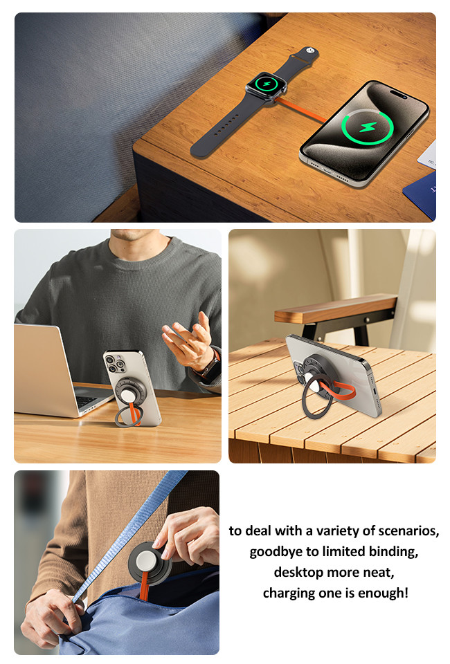 Space Saving Wireless Charging Station Home 3 In 1 Charging Station