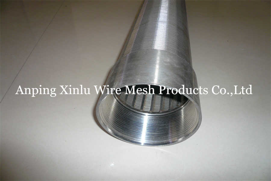 Wire Wrapped Continuous Slot Screen For Deep Well Drilling Ss Material