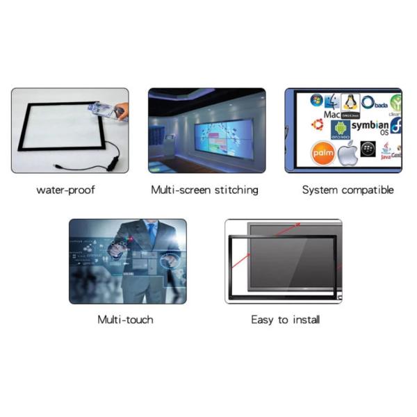15 Inches Infrared Touch Frame TK Series 10 Point Ir Transparent Glass