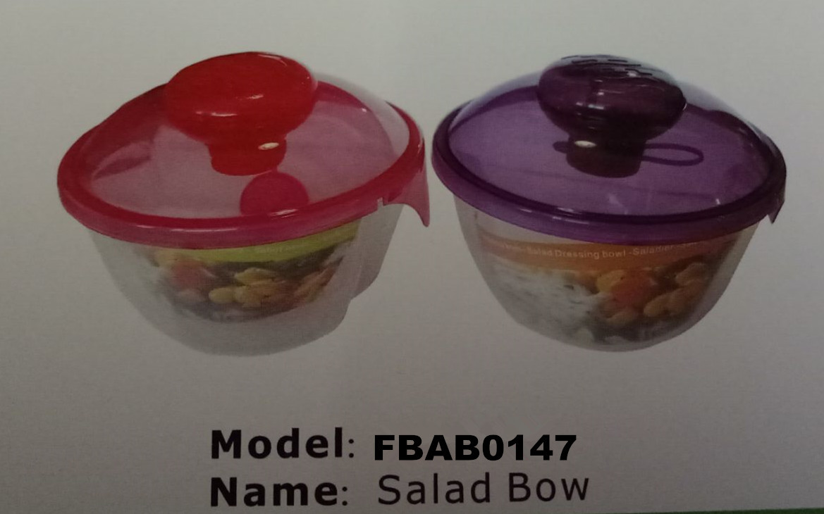 FBAB0051 for wholesales food-grade PP material salad bowl with fork