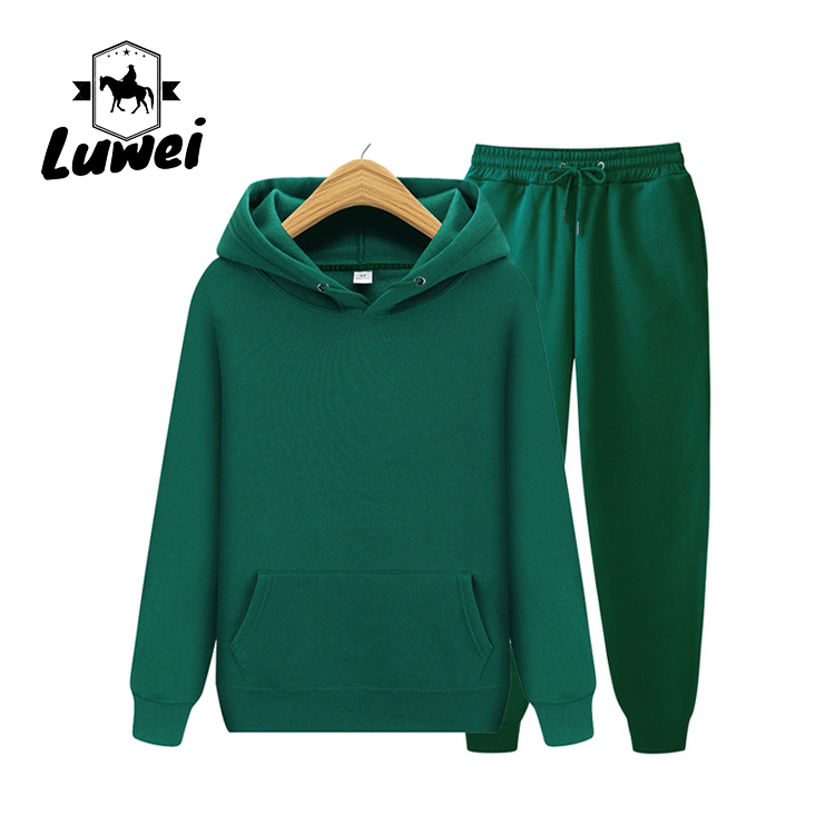 Custom Drop Shoulder Made Men's Sweatshirt Sudaderas Con CapuchaHeavy Fitness Hoodies And Joggers Set