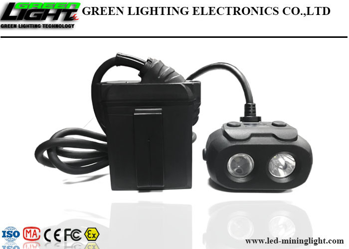 25000lux LED Mining Light Dual Beam Functional Cap Lamp Mountable Positioning System
