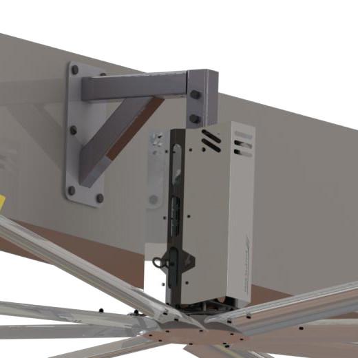 24ft 7.3m 6 Blades Livestock Ventilation Fans Air Cooling
