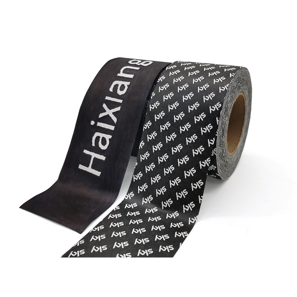 Environmental Protection Material Single Sided Black Printing Kraft Paper Tape