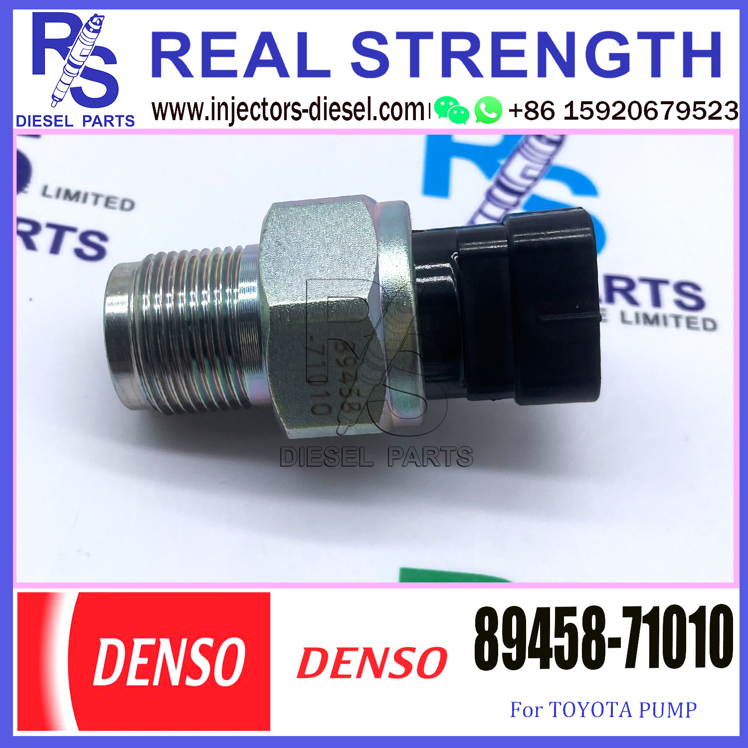 2AD-FTV Common Rail Fuel Pressure Sensor 4990006121 89458-71010 499000-6121
