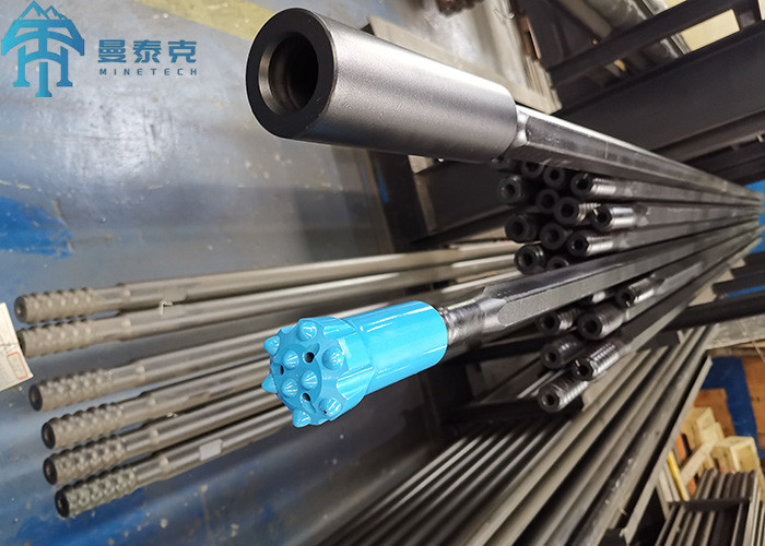 Underground Hard Rock Drill Rod H25 H35 Drifting Thread