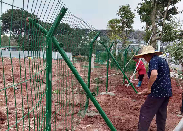 Guardrail Net 450 Wire Bending Weld Mesh Panels For Construction Site