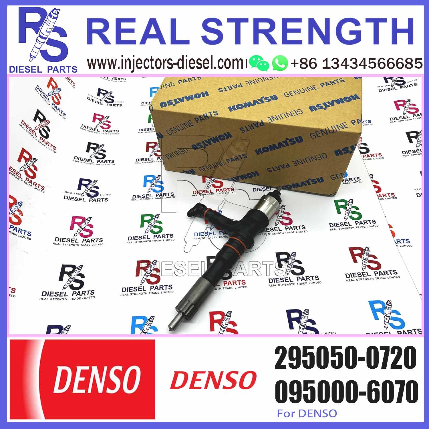 High Quality Common Diesel Fuel Injector 295050-0720 for Komatsu Engine Parts