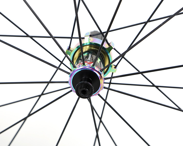 High Modulus Carbon Road Bike Wheelset Double Wall Inner Belt Rim Brake