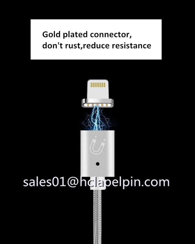 Length 1M Magnetic Cable,USB Charging Magnetic Adapter Charger Cable for Mobile Phone