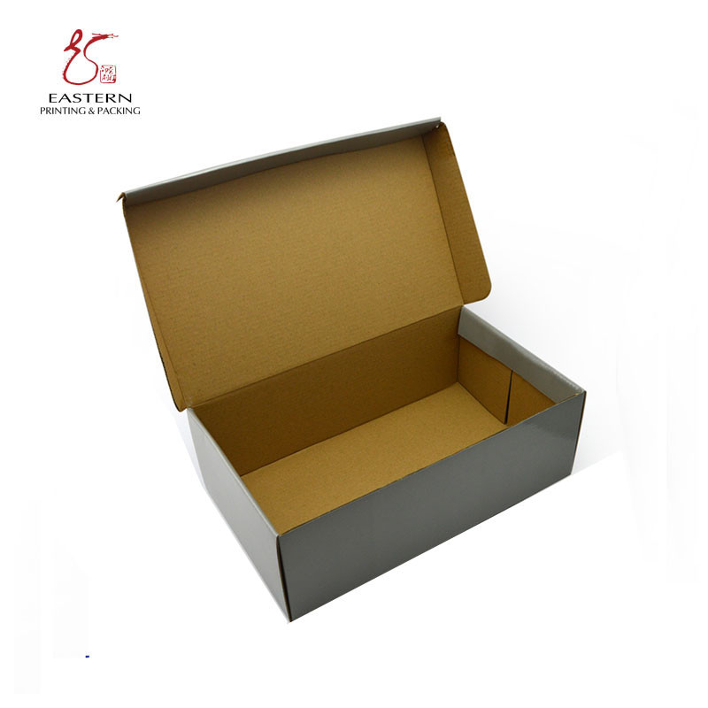 Recycled Corrugated Shoe Box for Simple And Classic Shoe Packaging Made from Recyclable Material