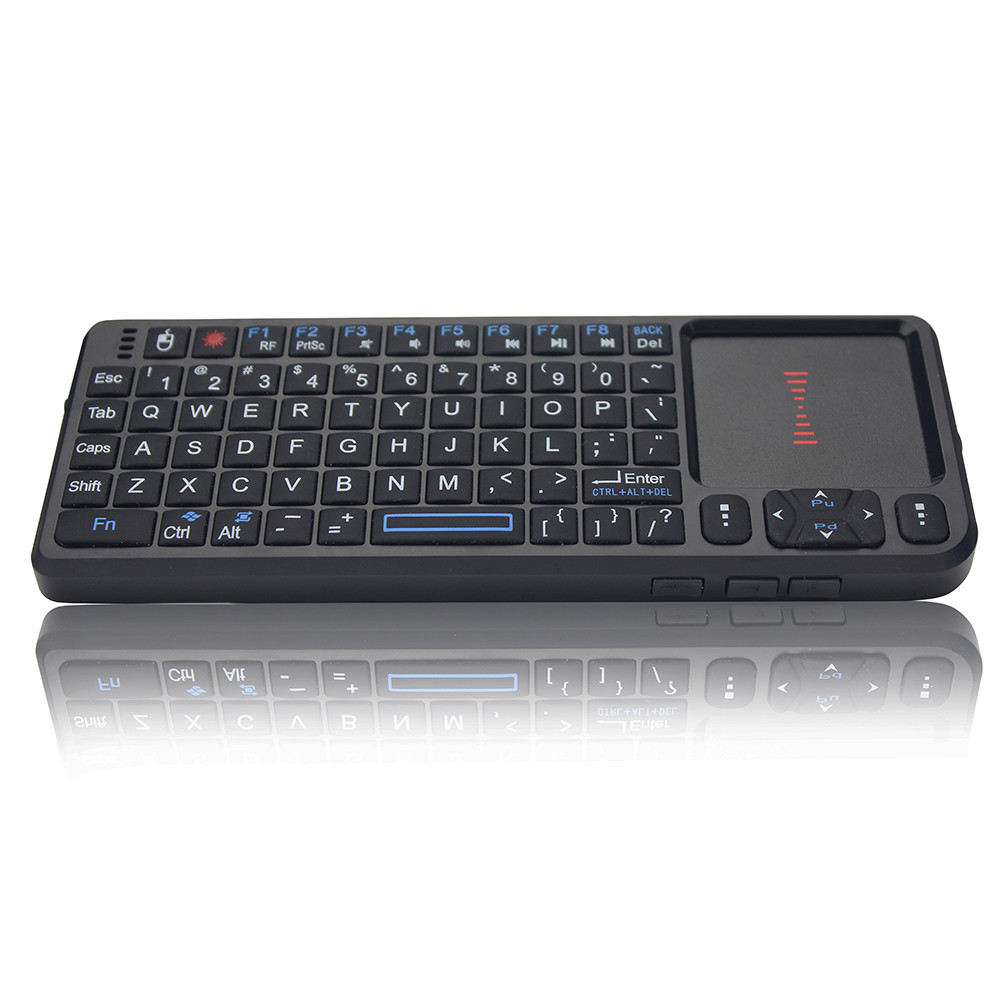 RF Wireless Keyboard Laser Pointer , Computer Wireless Keyboard With Keypad