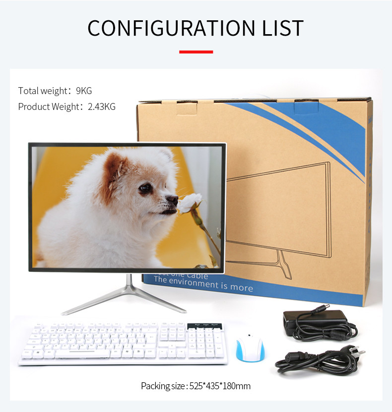 RAM 4G SSD 120G 19.1inch I3 Desktop Computer