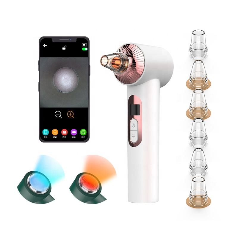 ABS Plastic Deep Cleansing Facial Machine Electric Visual Blackhead Remover Vacuum Suction