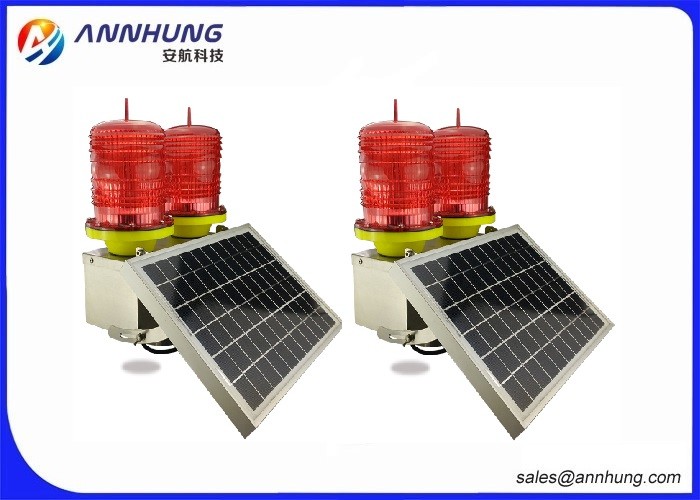 AH-MS/D Solar Aviation Obstruction Light Medium-intensity Double Light