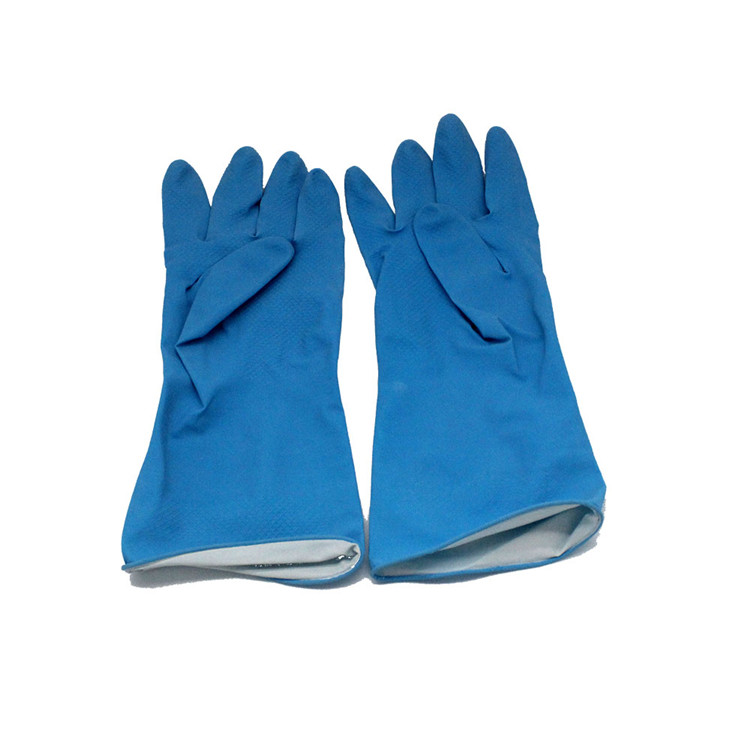 Durable Latex Household Rubber Gloves Rolled Cuff Design For Cleaning