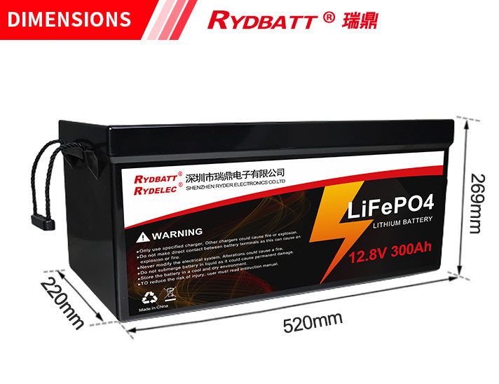 300AH Home Energy LiFePO4 Battery 12.8V 32700 Cells 200A BMS