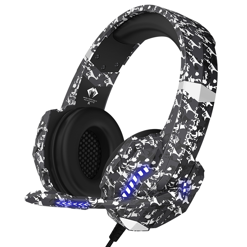 USB 3.5mm LED Gaming Headphones With 40mm Speaker Waterproof IPX-3 For PS5 Xbox