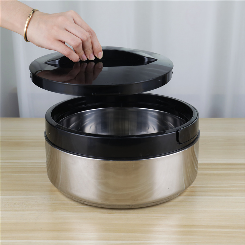 Round Shape Stainless Steel 201 Lunch Box 4pcs Thermal Cooking Stock Pot Set